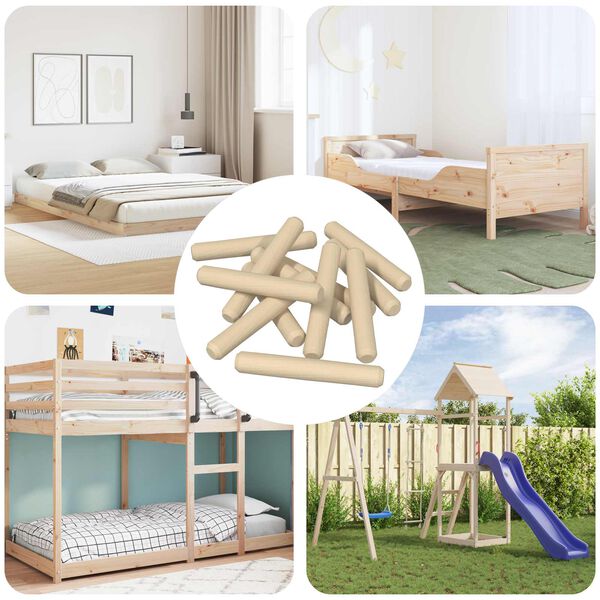 vidaXL Fa d&uuml;belek 12000 pcs Barna T&ouml;m&ouml;r fa