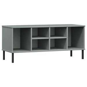 vidaXL OSLO sz&uuml;rke t&ouml;m&ouml;r fa cipőszekr&eacute;ny f&eacute;m l&aacute;bakkal 106 x 35 x 45 cm