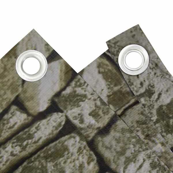 vidaXL kőmint&aacute;s PVC bel&aacute;t&aacute;s elleni erk&eacute;lyparav&aacute;n 400 x 75 cm