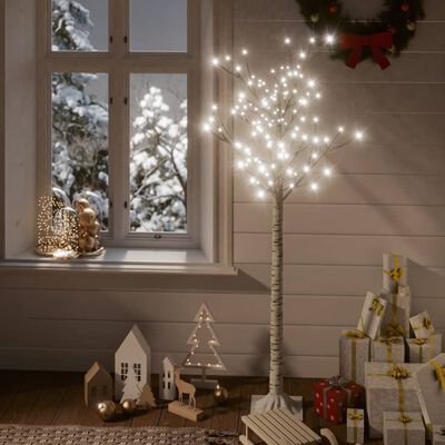 vidaXL 140 LED-es bel-/kültéri hideg fehér fűzfa karácsonyfa 1,5 m