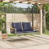 vidaXL sz&uuml;rke polyrattan hintapad p&aacute;rn&aacute;kkal 109 x 62 x 40 cm