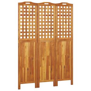 vidaXL 3 paneles t&ouml;m&ouml;r ak&aacute;cfa t&eacute;relv&aacute;laszt&oacute; 121,5x2x180 cm