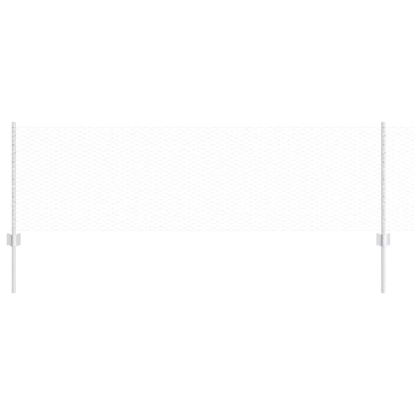 vidaXL Ker&iacute;t&eacute;s oszlopokkal Ez&uuml;st 0,6 x 50 m Ac&eacute;l