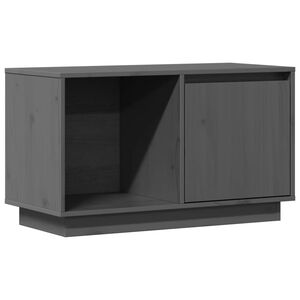 vidaXL sz&uuml;rke t&ouml;m&ouml;r fenyőfa TV-szekr&eacute;ny 74x35x44 cm