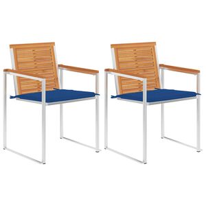 vidaXL 2 db t&ouml;m&ouml;r ak&aacute;cfa &eacute;s ac&eacute;l kerti sz&eacute;k p&aacute;rn&aacute;val