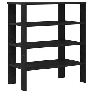 vidaXL fekete szerelt fa cipőt&aacute;rol&oacute; szekr&eacute;ny 61x32x70 cm