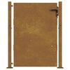 vidaXL Corten ac&eacute;l kerti kapu 100x125 cm