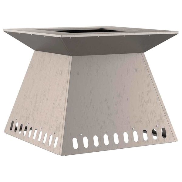 vidaXL Tűzrak&oacute; Barna 60 x 60 x 50 cm Időj&aacute;r&aacute;s&aacute;ll&oacute; ac&eacute;l