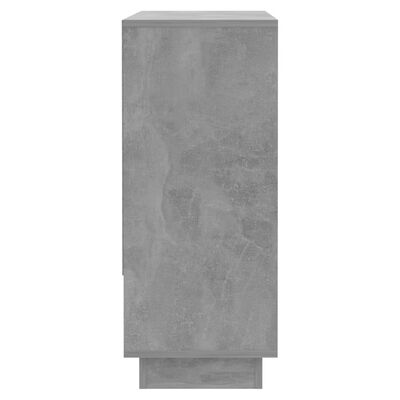 vidaXL betonszürke forgácslap tálalószekrény 97 x 31 x 75 cm