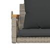vidaXL szürke polyrattan hintapad párnákkal 63 x 62 x 40 cm