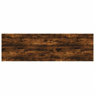 vidaXL 4 db füstös tölgy színű szerelt fa fali polc 100 x 30 x 1,5 cm