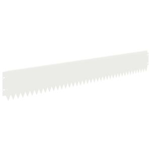 vidaXL Fűszeg&eacute;lyez&eacute;s 20 db 103 x 15 cm Ac&eacute;l Feh&eacute;r