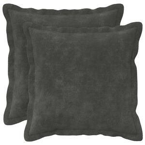 vidaXL P&aacute;rna huzat 2 pcs HOUTEN Antracitsz&uuml;rke 35 x 35 cm