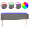vidaXL s&ouml;t&eacute;tsz&uuml;rke sz&ouml;vet LED-es fejt&aacute;mla 163 x 16 x 78/88 cm