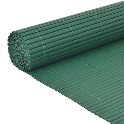 vidaXL zöld kétoldalas PVC kerti kerítés 90 x 300 cm