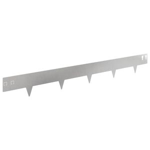 vidaXL Fűszeg&eacute;lyez&eacute;s 10 db 100 x 12 cm Ac&eacute;l Ez&uuml;st