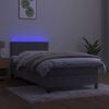 vidaXL vil&aacute;gossz&uuml;rke b&aacute;rsony rug&oacute;s &eacute;s LED-es &aacute;gy matraccal 100x200 cm