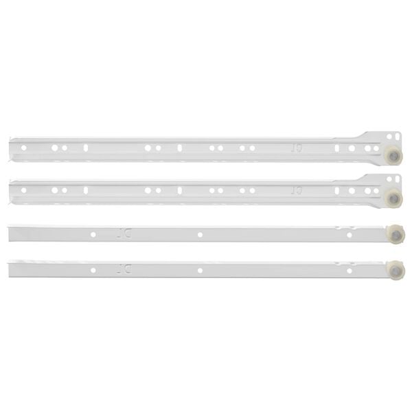 vidaXL Fi&oacute;k cs&uacute;sz&oacute; 12 pcs Feh&eacute;r 400 mm Ac&eacute;l