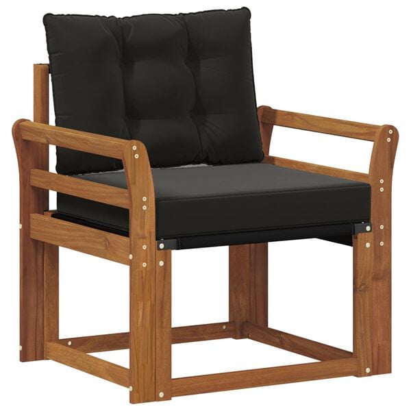 vidaXL 2 Darab K&uuml;lt&eacute;ri kanap&eacute; szett T&ouml;m&ouml;r ak&aacute;cfa &eacute;s textil&eacute;n