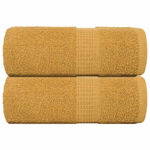 vidaXL 2 db arany sz&iacute;nű FROGN mint&aacute;s mosd&oacute;t&ouml;r&ouml;lk&ouml;ző 30 x 30 cm 360 g/m&sup2;
