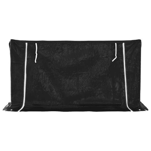 vidaXL Tűzifa &aacute;llv&aacute;ny esőv&eacute;dővel 200,5x60,5x110,5 cm horganyzott ac&eacute;l