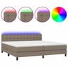 vidaXL t&oacute;psz&iacute;nű sz&ouml;vet rug&oacute;s &eacute;s LED-es &aacute;gy matraccal 200 x 200 cm