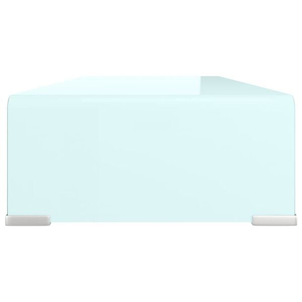 vidaXL zöld üveg TV állvány/monitor magasító 70 x 30 x 13 cm