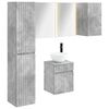 vidaXL F&uuml;rdőszobai Szekr&eacute;ny Szett 5 pcs Betonsz&uuml;rke