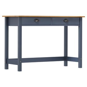 vidaXL Hill sz&uuml;rke 2 fi&oacute;kos t&ouml;m&ouml;r fenyőfa t&aacute;lal&oacute;asztal 110x45x74 cm