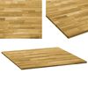 vidaXL n&eacute;gyzet alak&uacute; t&ouml;m&ouml;r t&ouml;lgyfa asztallap 23 mm 80 x 80 cm