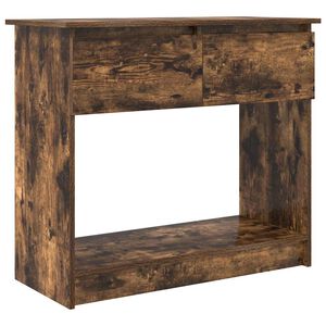 vidaXL f&uuml;st&ouml;s t&ouml;lgy sz&iacute;nű konzolasztal fi&oacute;kokkal 85,5x38,5x74,5 cm