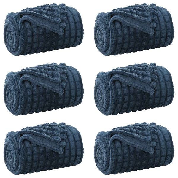 vidaXL Takar&oacute;k 6 pcs S&ouml;t&eacute;tk&eacute;k 200 x 150 cm Gyapj&uacute;