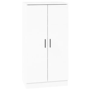 vidaXL magasf&eacute;nyű feh&eacute;r szerelt fa cipőszekr&eacute;ny 55 x 35 x 108 cm