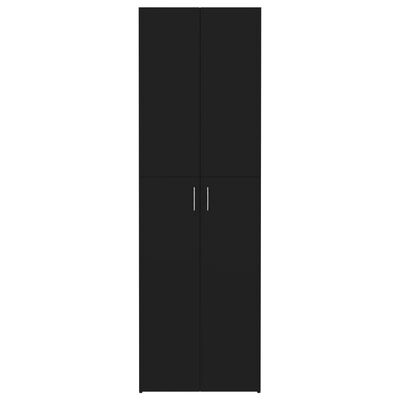 vidaXL fekete szerelt fa irodaszekrény 60 x 32 x 190 cm