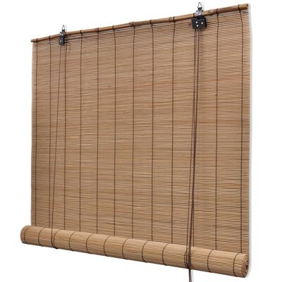 vidaXL 2 db barna bambusz redőny 80 x 160 cm