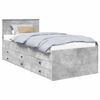 vidaXL Nappali&aacute;gy Beton Sz&uuml;rke &eacute;s Fekete 100 x 200 cm Szerelt Fa