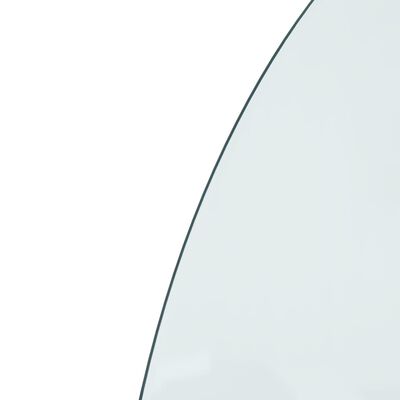 vidaXL félkör alakú kandalló-üveglap 800 x 500 mm
