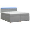 vidaXL Boxspring &aacute;gy matraccal Vil&aacute;gossz&uuml;rke 200 x 200 cm Sz&ouml;vet