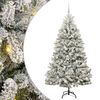 vidaXL Mű kar&aacute;csonyfa 180 cm 300 LED Meleg feh&eacute;r PVC &eacute;s Ac&eacute;l