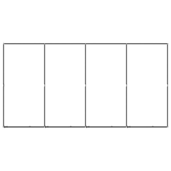 vidaXL ac&eacute;l k&uuml;lt&eacute;ri kutyakennel 7,37 m&sup2;