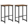 vidaXL B&aacute;rsz&eacute;k 2 db Antik Fa 40 x 32 x 74 cm Szerelt Fa