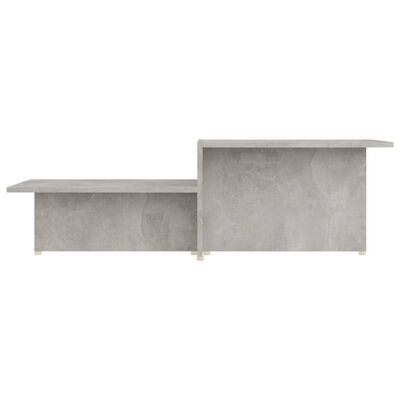 vidaXL betonszürke szerelt fa dohányzóasztal 111,5 x 50 x 33 cm