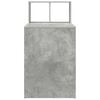 vidaXL Asztal polcokkal Beton Szürke 108 x 55 x 103.5 cm Faanyag