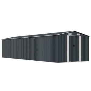 vidaXL antracitsz&uuml;rke horganyzott ac&eacute;l kerti f&eacute;szer 257 x 990 x 181 cm