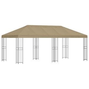 vidaXL Kerti pavilon 6 x 3 m B&eacute;zs Poli&eacute;szter &eacute;s ac&eacute;l 190 gsm