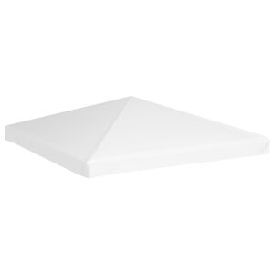 vidaXL feh&eacute;r pavilon-tetőponyva 270 g/m&sup2; 3 x 3 m