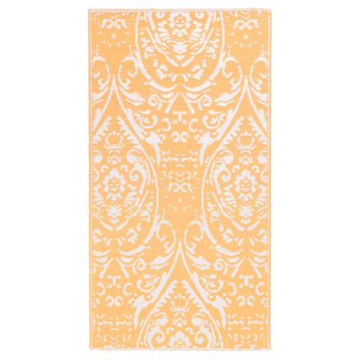 vidaXL narancssárga-fehér PP kültéri szőnyeg 80 x 150 cm