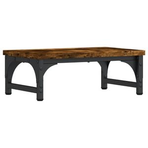 vidaXL f&uuml;st&ouml;s t&ouml;lgy sz&iacute;nű szerelt fa monitor&aacute;llv&aacute;ny 37 x 23 x 14 cm