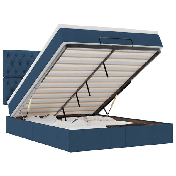 vidaXL Ottom&aacute;n &aacute;gykeret matraccal k&eacute;k 140x200cm sz&ouml;vet