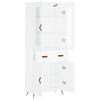 vidaXL feh&eacute;r szerelt fa magasszekr&eacute;ny 69,5 x 34 x 180 cm